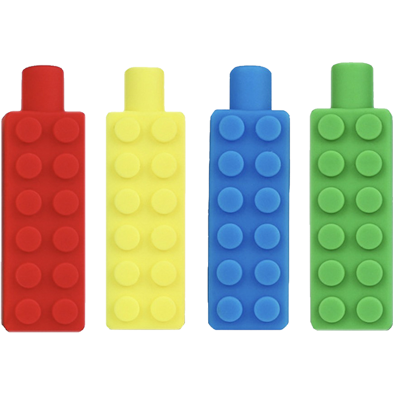 4-Piece Chewable Pencil Toppers