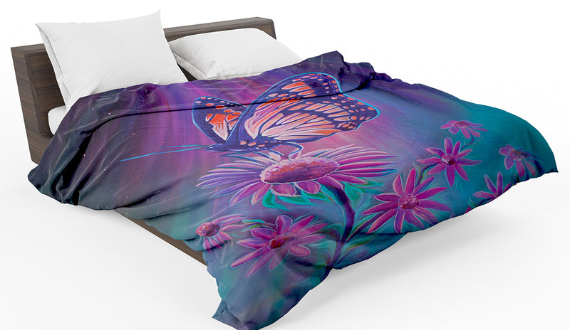 Queen Size Fleece Blanket (Butterfly)