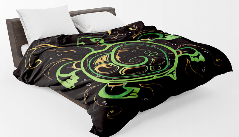 Queen Size Fleece Blanket (Turtle)