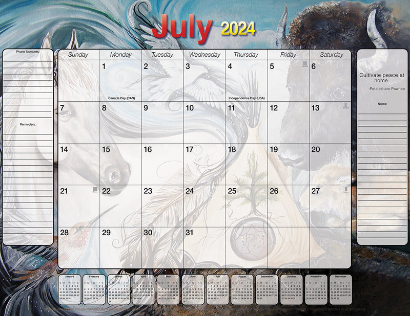 Desktop Calendar 2024