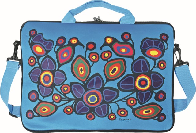 Norval Morrisseau Flowers and Birds Laptop Bag