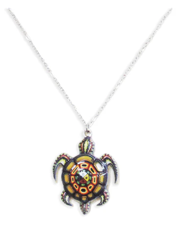 Medicine Turtle Charm Necklace