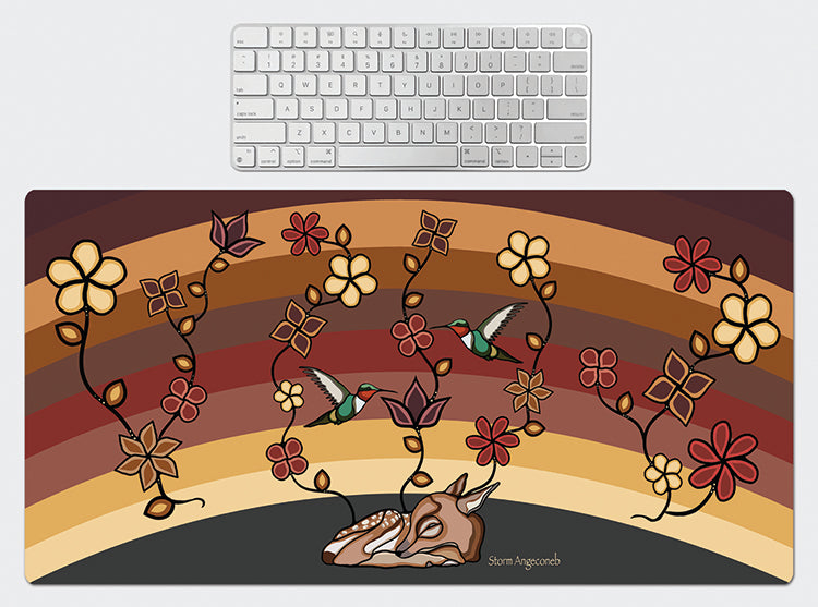 Large Desktop Mouse Pad - Springtime