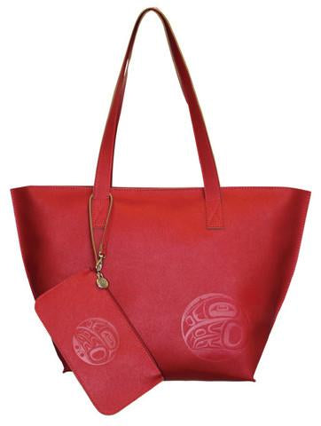 Tote Bag & Wristlet - Red