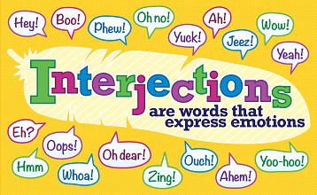 Giant Language Poster - Interjections