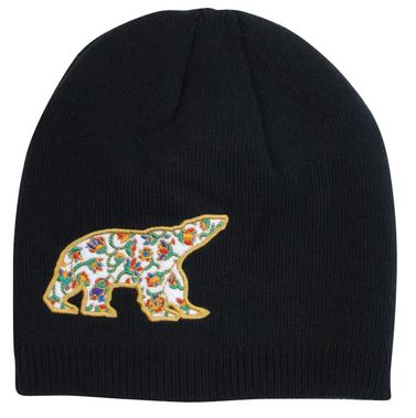 Spring Bear Embroidered Knitted Hat