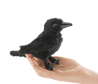 Hand Puppet - Mini Raven