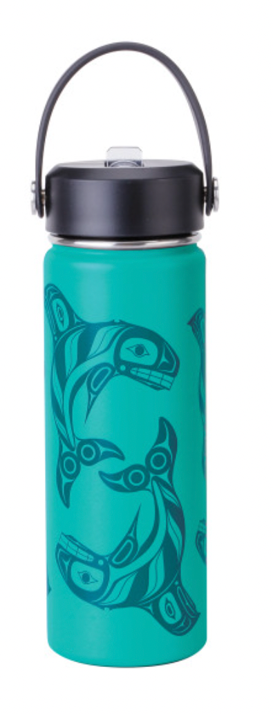 Insulated Bottle - Raven Fin Killer Whale (Wide Mouth, 21 oz)